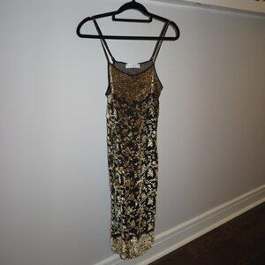 Vannina Vesperini Women's Black and gold dress